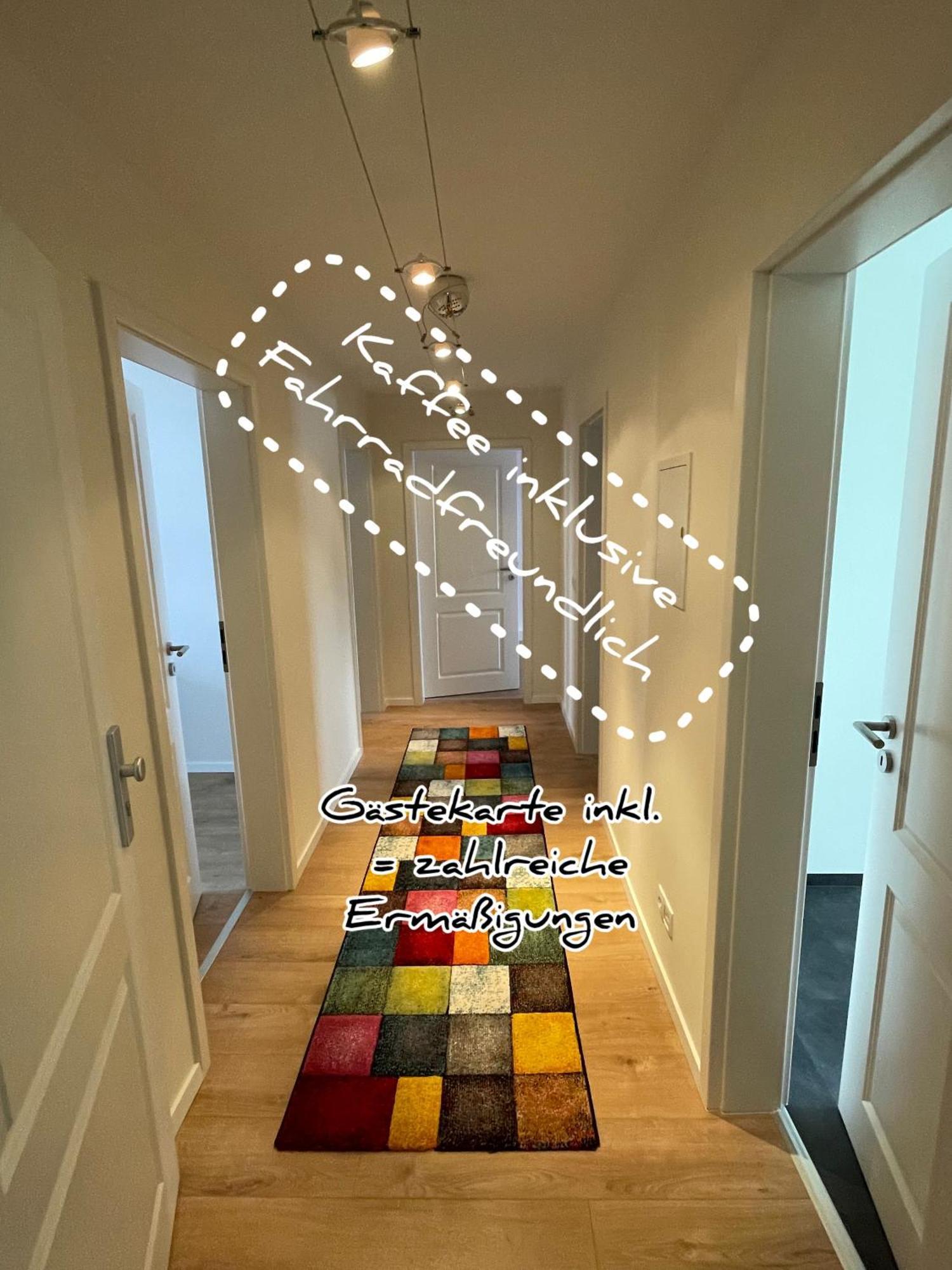 Schoene Neue 4 Zimmer Wohnung Mit Sued-Balkon Bis 8 Personen Naumbourg Extérieur photo